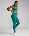 Form Hi-Rise Compression 7/8 Tights - Forest Green/Forest Green