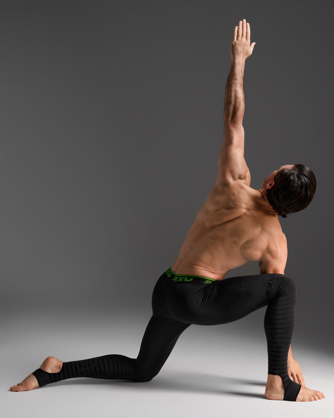 Collant De Compression 2XU Power Recovery Tights Noir, Homme, Neuf MA4417