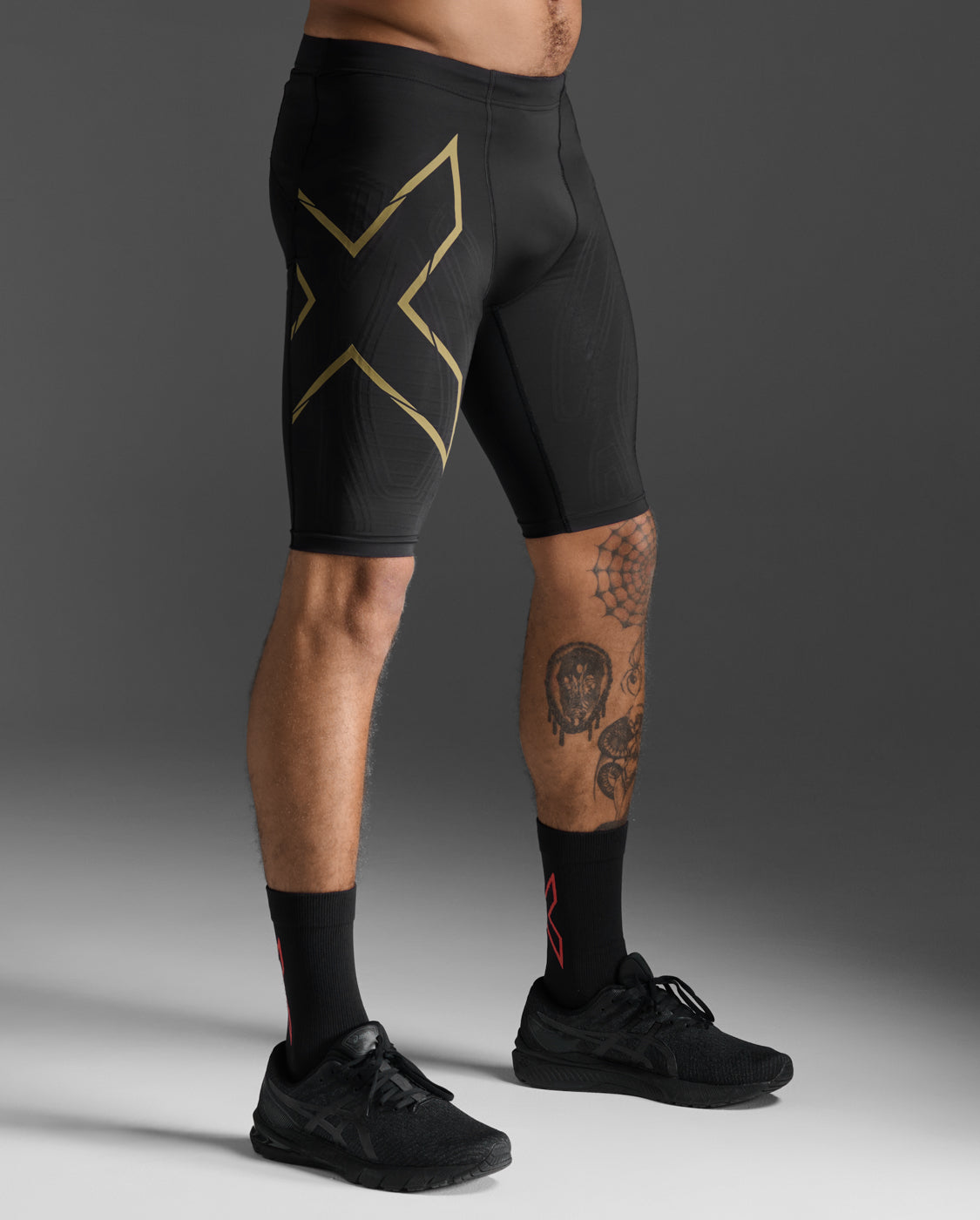 Men's Compression Shorts Light Speed Black/Gold – 2XU US