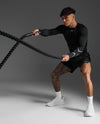 Core Compression Long Sleeve - Black/Silver
