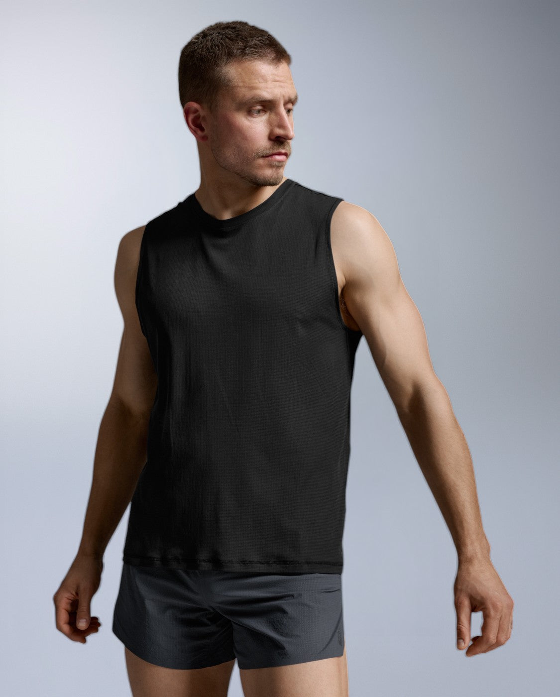リミフゥ　20/-C Plain Stitch Chest Slit Tank Mens Workout Tops - Sleeveless Tank Tops & Singlets – 2XU US