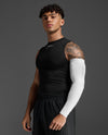 Flex Compression Arm Sleeve (Single) - White/Grey