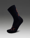 Vectr Light Cushion Crew Socks - Midnight/Ember