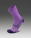 Vectr Light Cushion Crew Socks - Thistle/White