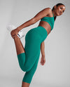 Form Hi-Rise Compression 3/4 Tights - Forest Green/Forest Green