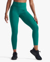 Form Soft Touch Hi-Rise Compression 7/8 Tights - Forest Green/Forest Green