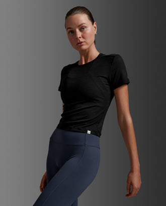 Fluid Modal Ribbed Crop Tee