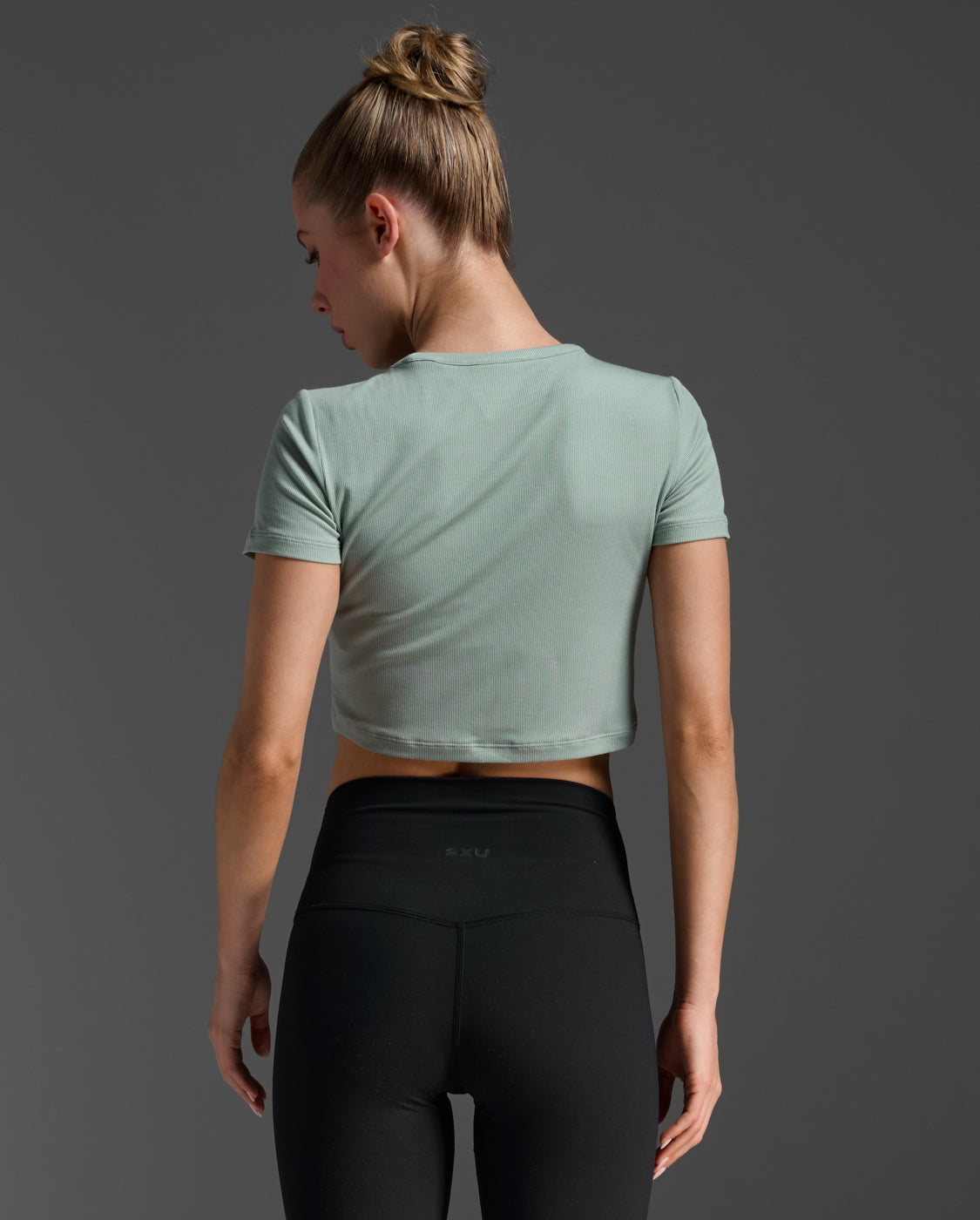 Fluid Ribbed Crop Tee
