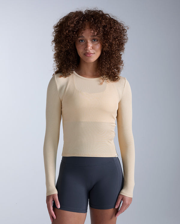 Fluid Modal Ribbed Long Sleeve