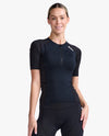 Aero Sleeved Tri Top - Black/White