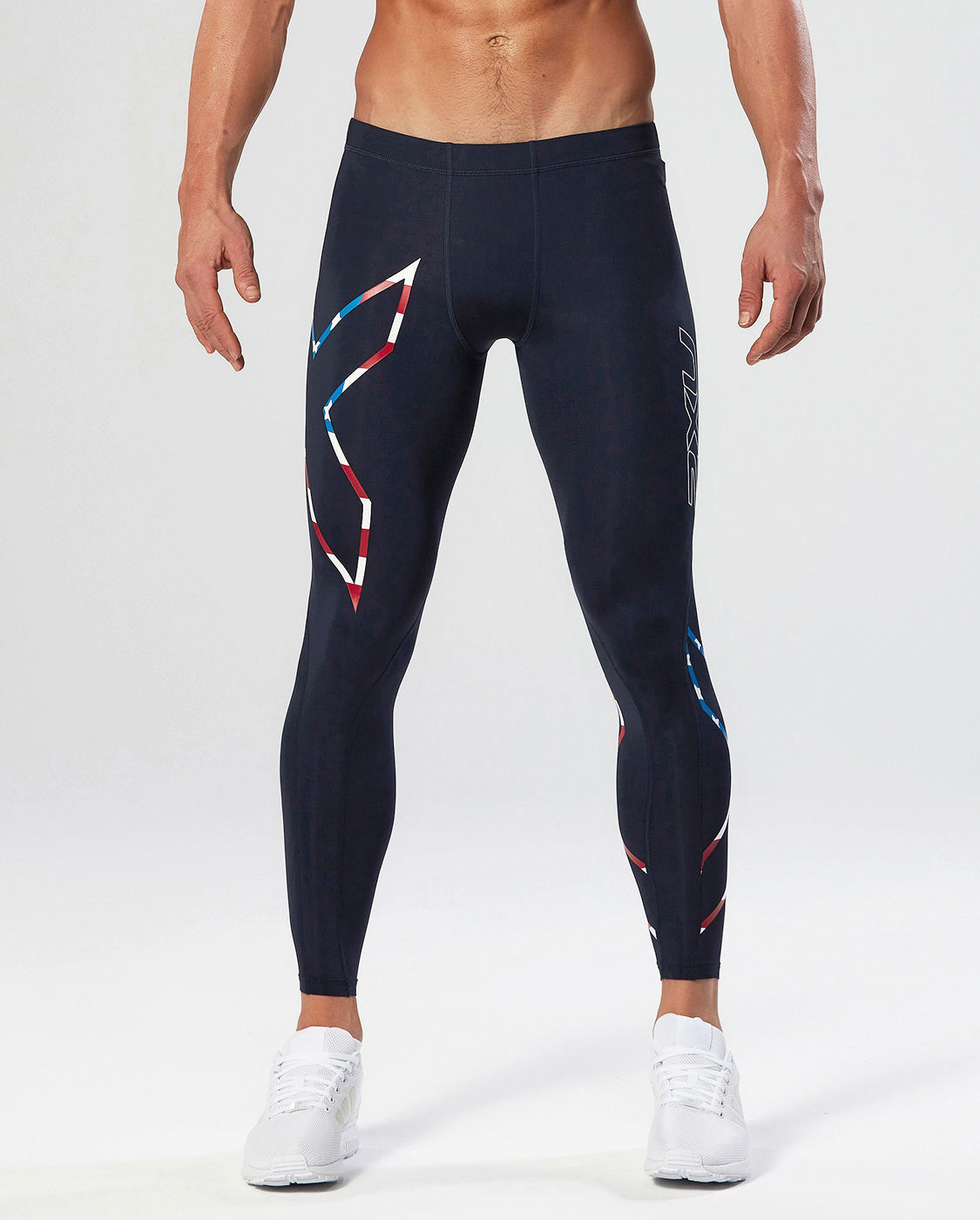Men's Compression Pants | Navy/Stars Stripes | 2XU – 2XU US